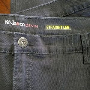 Straight leg jeans